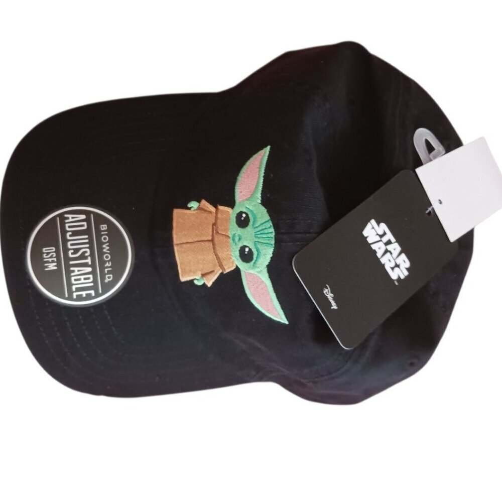 Star Wars Baby Yoda Adjustable Baseball Cap Unisex Black One Size - Picture 10 of 12